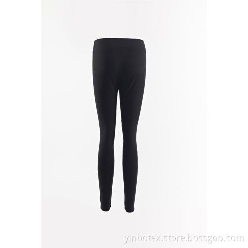 Pantalon legging en tissu tricoté PU